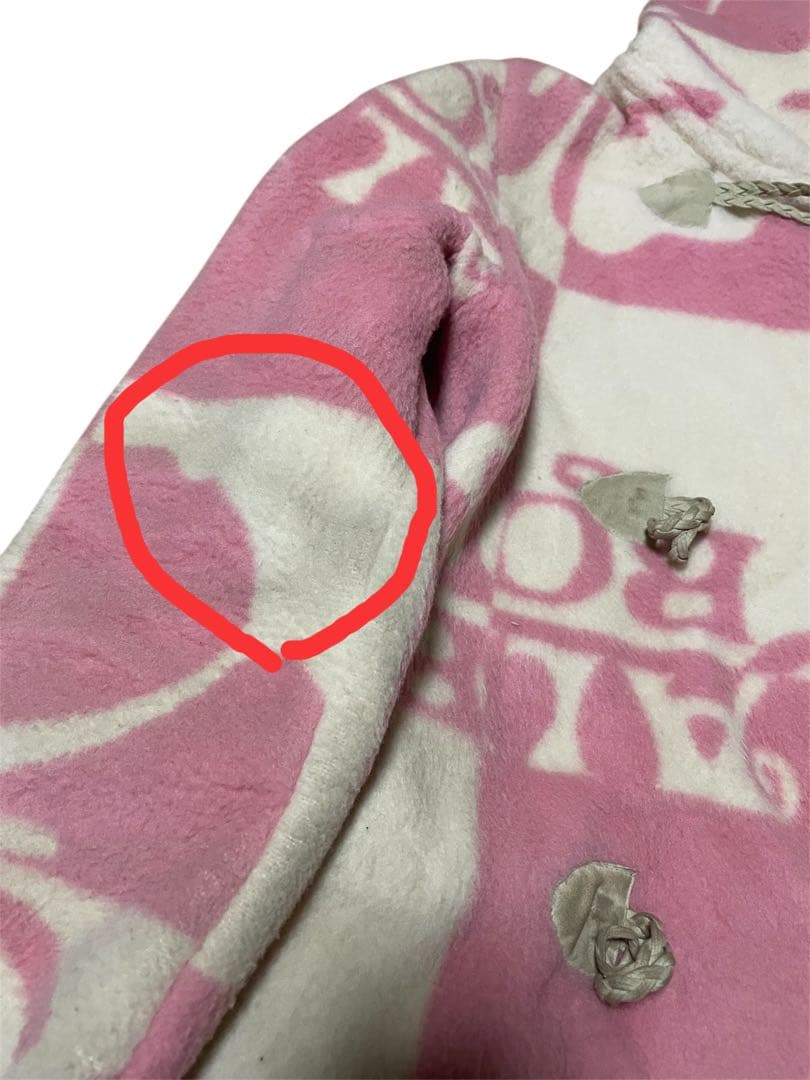 アルバ☆激レア♪白ぴんくの升目コート！バッグ付き、送料込み