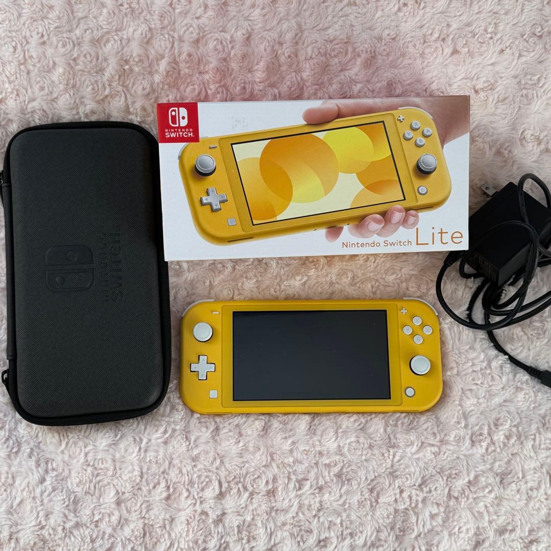 美品 Nintendo Switch Lite イエロー 本体 おまけ付き
