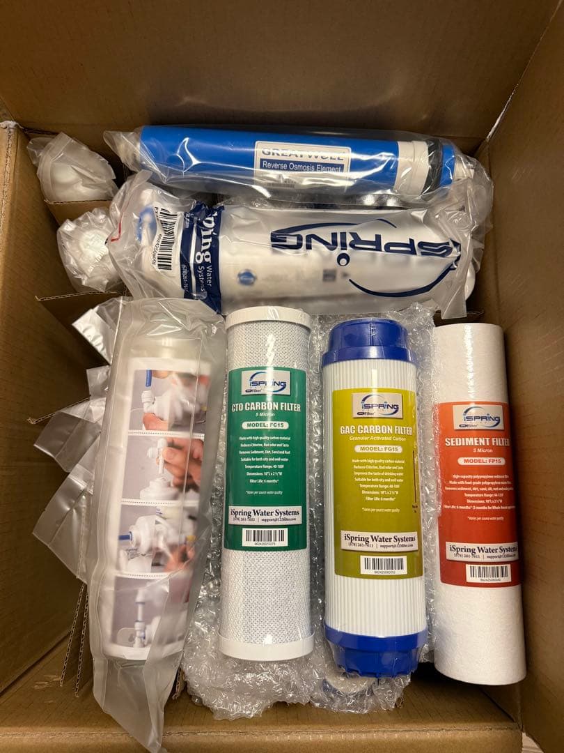 iSpring 3年分 逆浸透浄水器カートリッジ RCC7シリーズ 浄水器専用