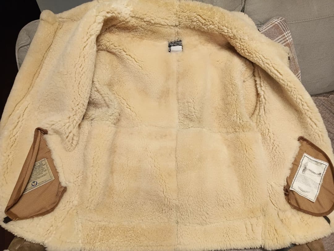 AVIREX B3ムートンフライトジャケット　 USA製 　人気サイズ40