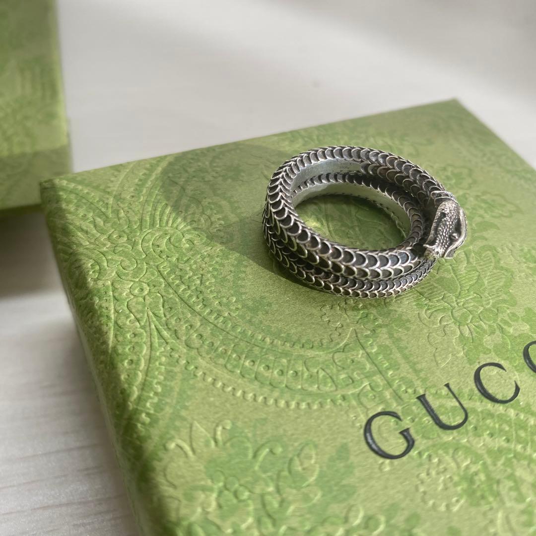 【美品⭕️】グッチ GUCCI 指輪 リング スネーク ヘビ 16号