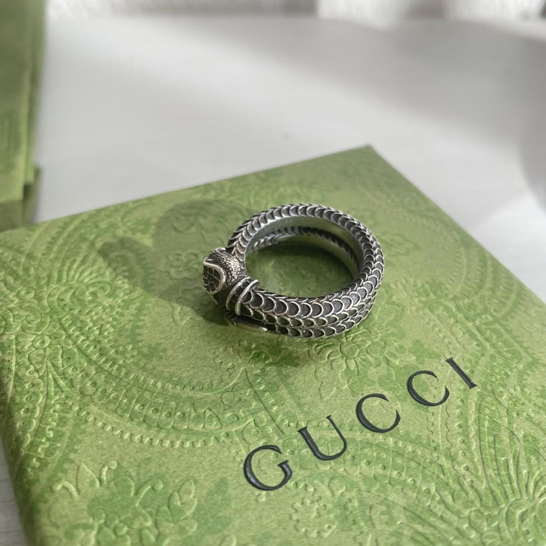【美品⭕️】グッチ GUCCI 指輪 リング スネーク ヘビ 16号