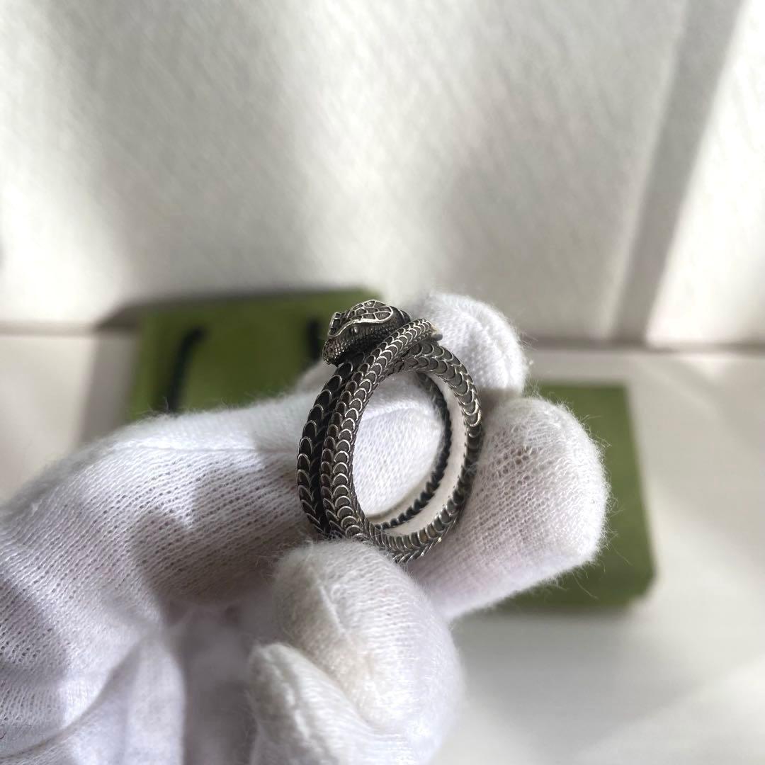 【美品⭕️】グッチ GUCCI 指輪 リング スネーク ヘビ 16号