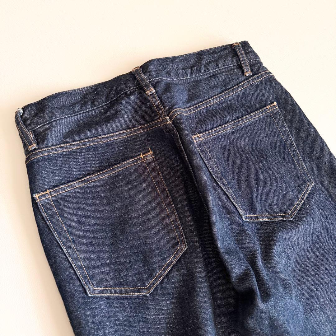 【オーラリー】ハード ツイスト デニム インディゴ 5P パンツ 27 日本製