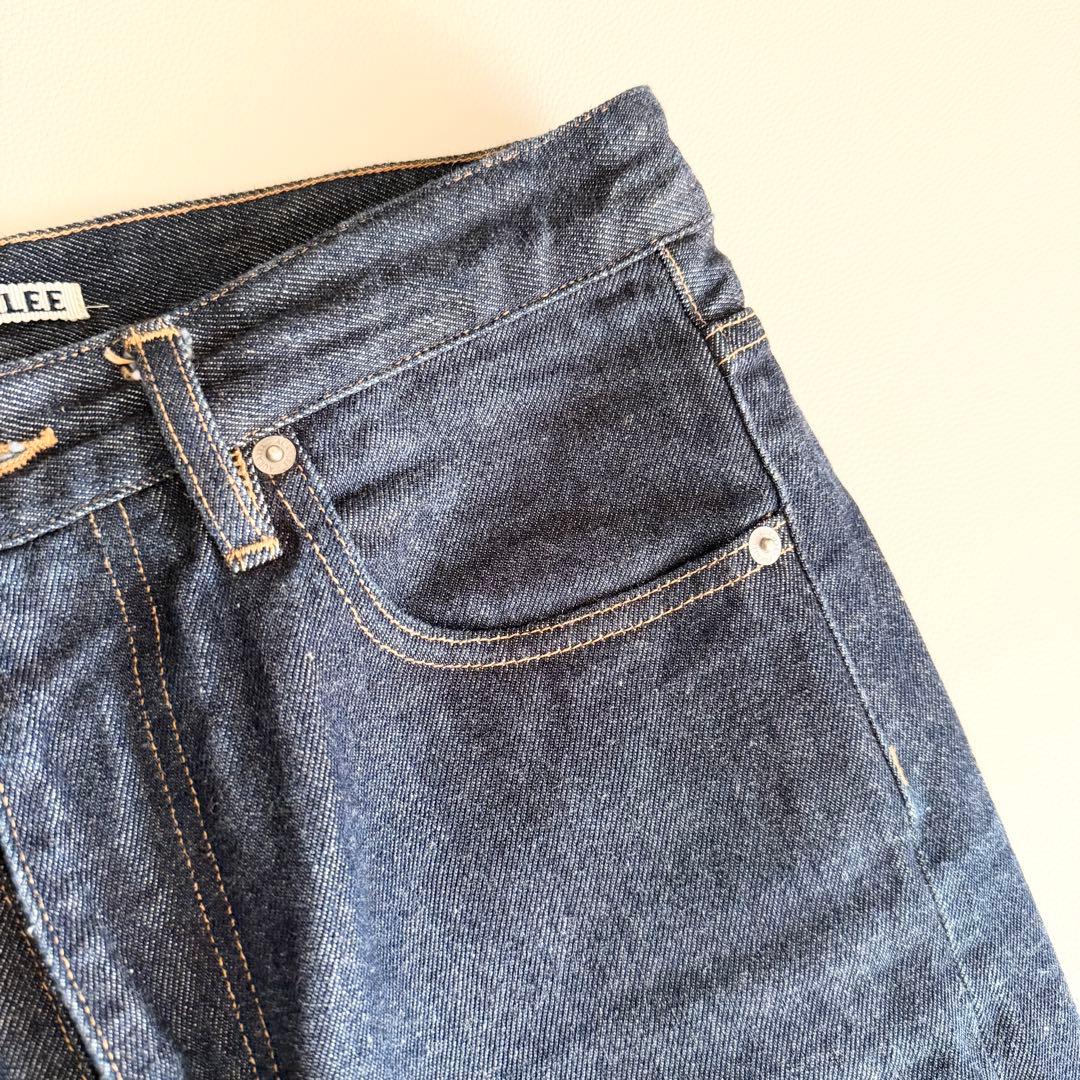 【オーラリー】ハード ツイスト デニム インディゴ 5P パンツ 27 日本製