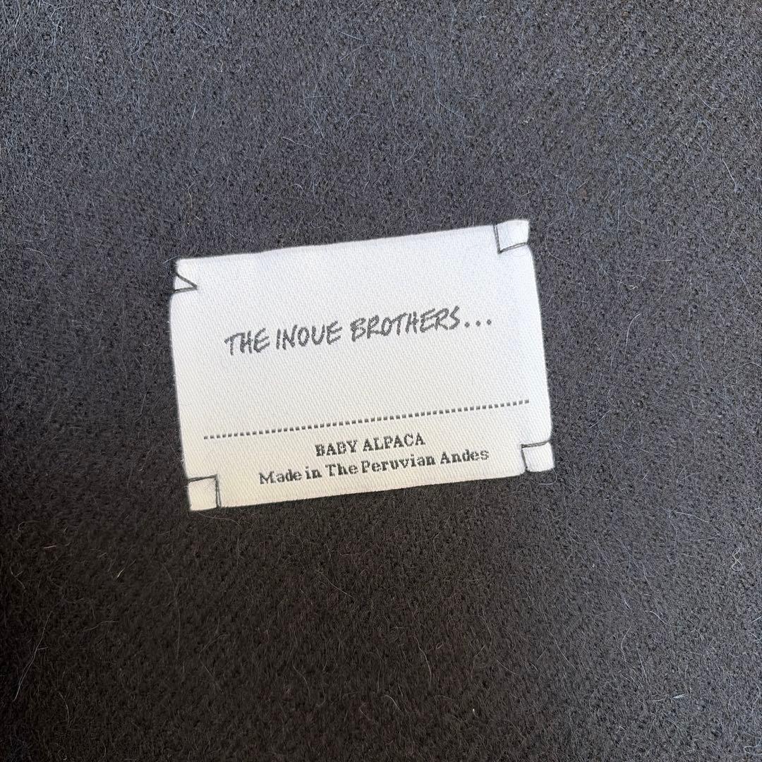 THE INOUVE BROTHERS ベビーアルパカ マフラー ブラック