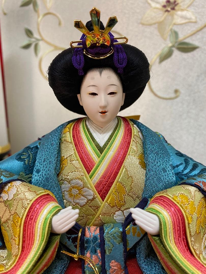 東京久月　人形師　光園作　雛人形　親王飾り・作家者・お子様の名前プレート付