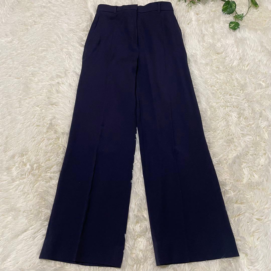 【美品】マックスマーラ　セットアップ　パンツ　スーツ　ネイビー　38