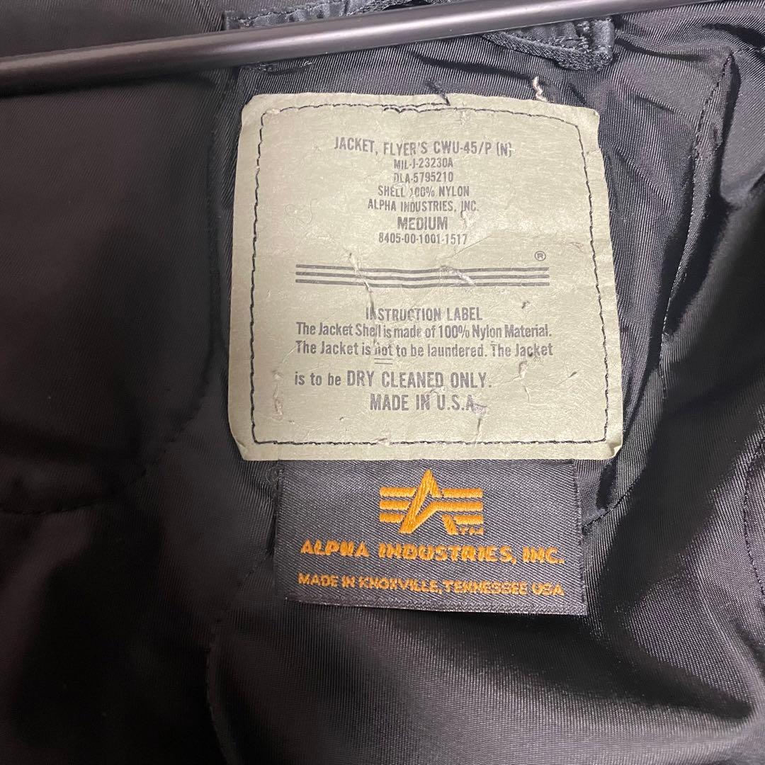 90s USA製 ALPHA INDUSTRIES アルファ フライトジャケット