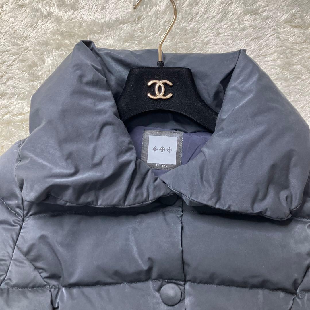 上品✨タトラス ダウンコート GAJA ワッペン 女優襟 リブ袖 01 S