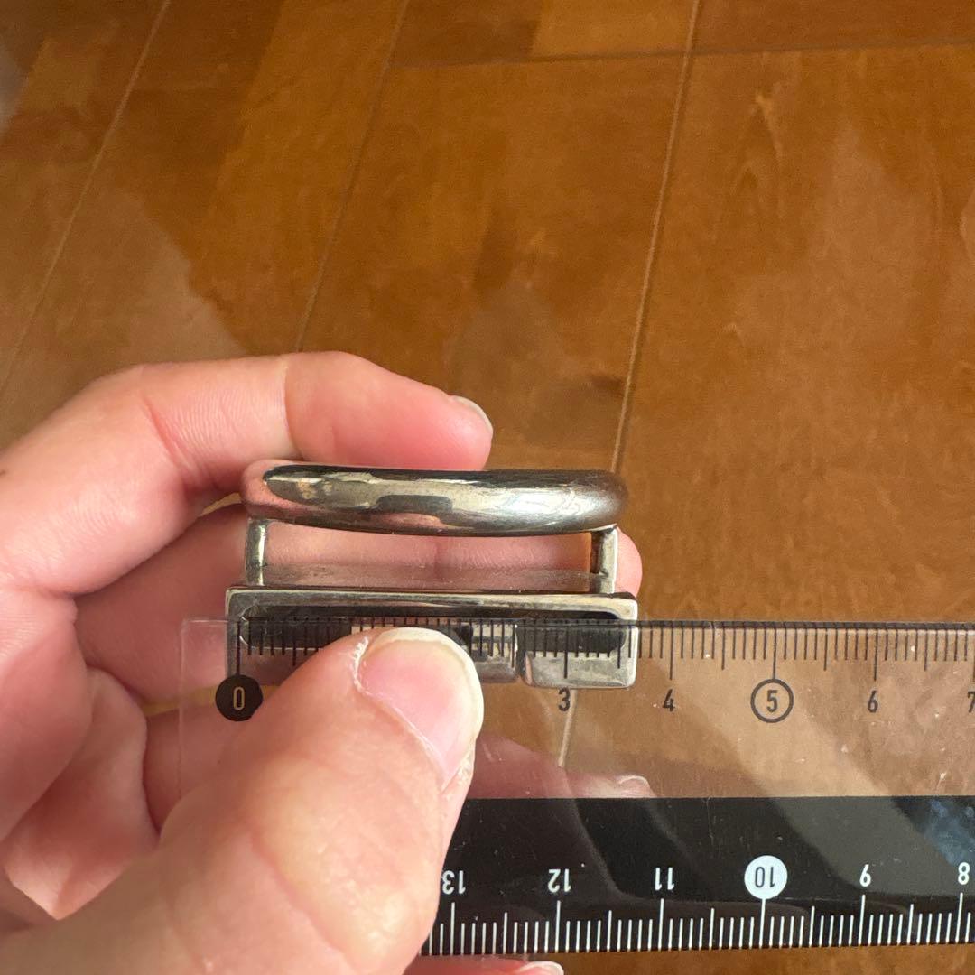 Ferragamo シルバー ベルト用バックル