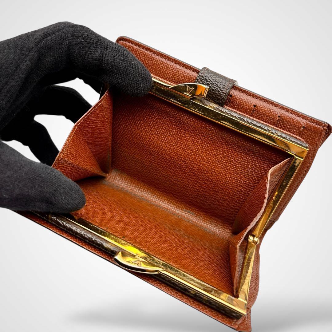 ルイヴィトン モノグラム 二つ折り財布 ポルト モネ ビエ ヴィエノワ がま口