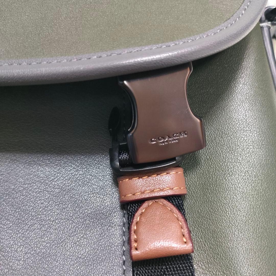 ◎美品 コーチ ショルダーバッグ バイカラー メッセンジャーバック リーグバイク