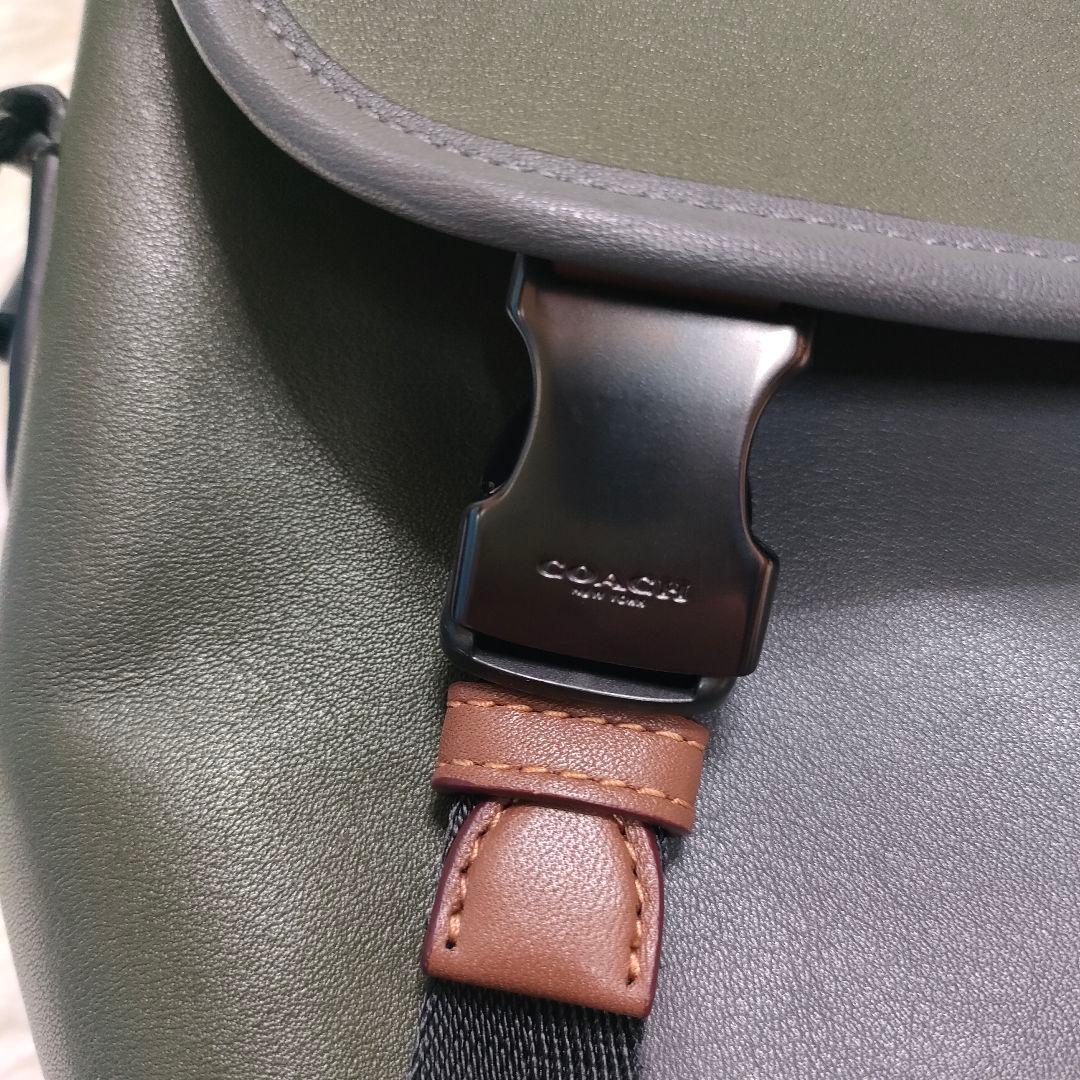 ◎美品 コーチ ショルダーバッグ バイカラー メッセンジャーバック リーグバイク