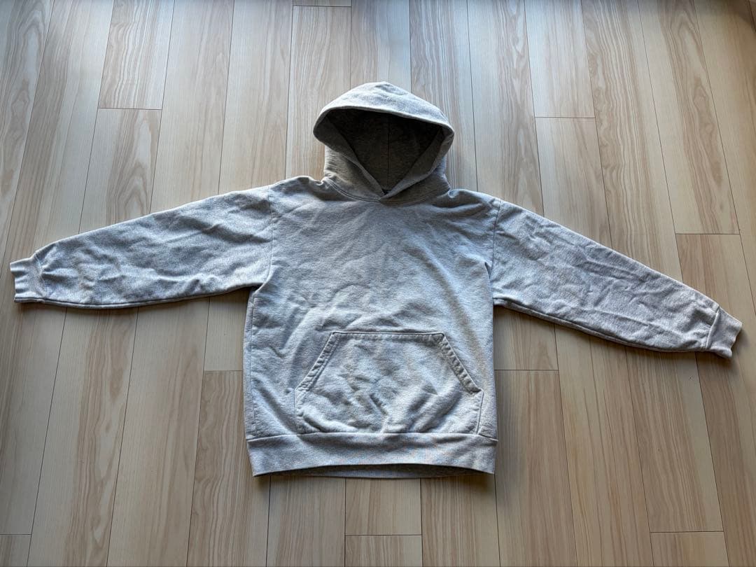 Mサイズロサンゼルスアパレルパーカー14オンスヘビーコットンスウェットグレー