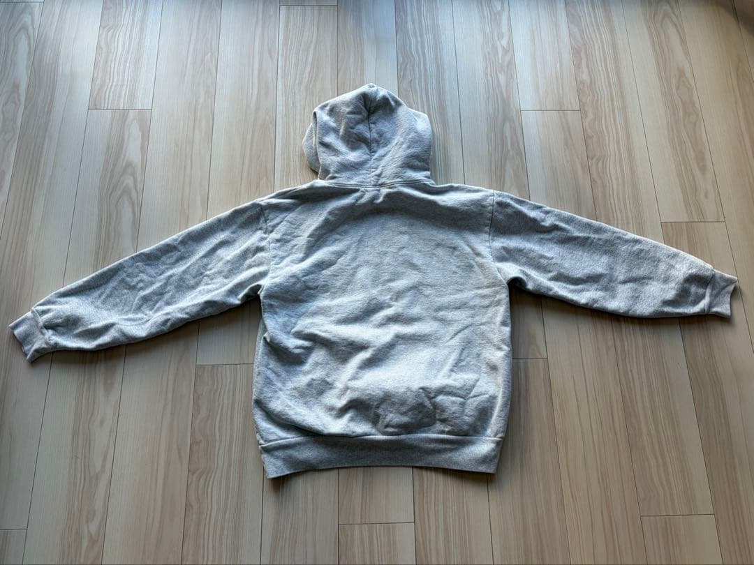 Mサイズロサンゼルスアパレルパーカー14オンスヘビーコットンスウェットグレー
