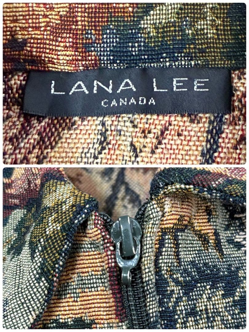 カナダ製 シカ アニマル柄 ジャガード織 ゴブランジャケット S644b