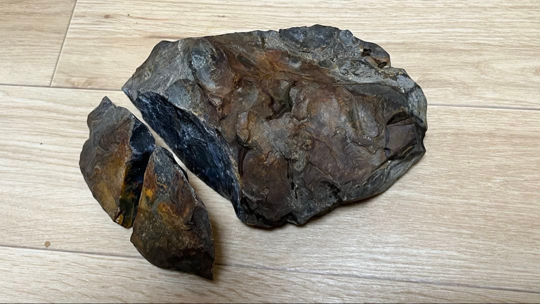 天然石 水石 陶器台座付き 約30cm