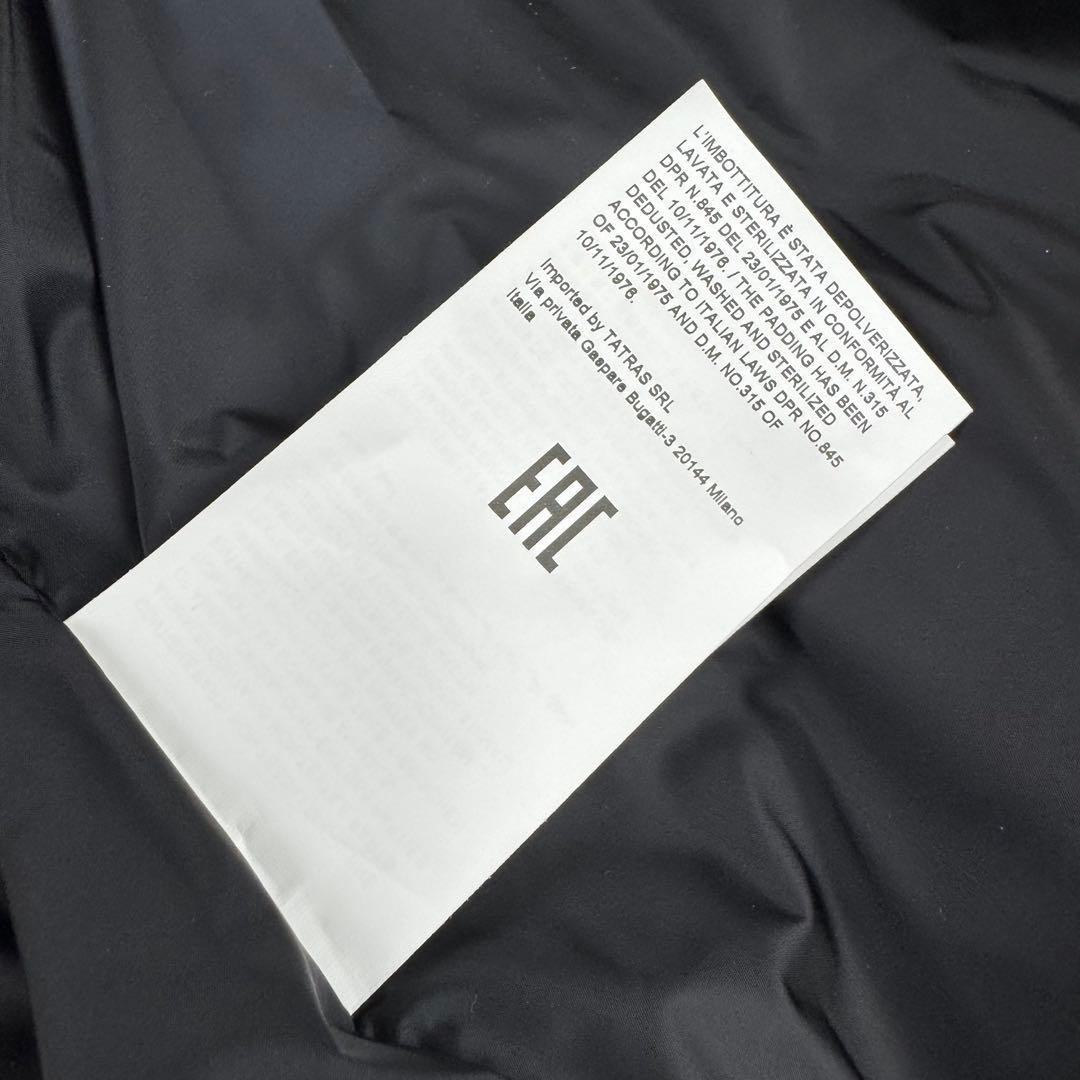 タトラス 23AW ダウンベスト ザラガ リアルファー 3way 黒 XL