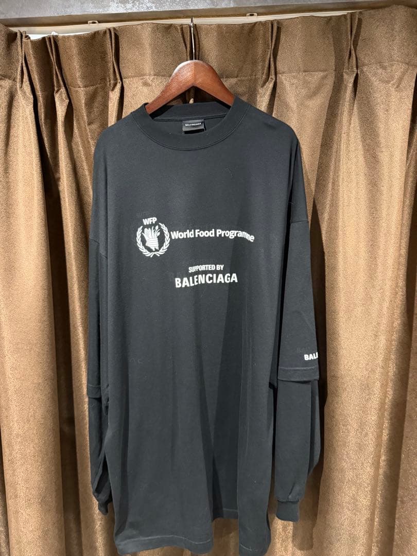 BALENCIAGA WFP ロゴ 長袖カットソー
