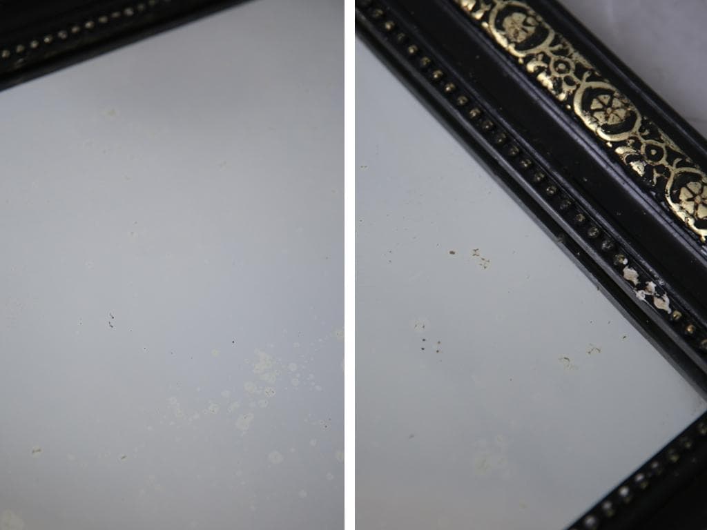 フランスアンティークナポレオン3世様式ミラー/壁掛け鏡ウォールミラー54-199