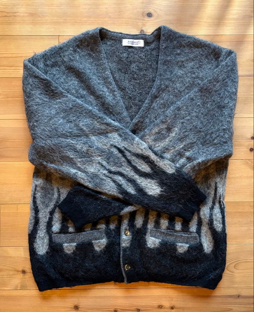【RADIALL】モヘア ニットカーディガン