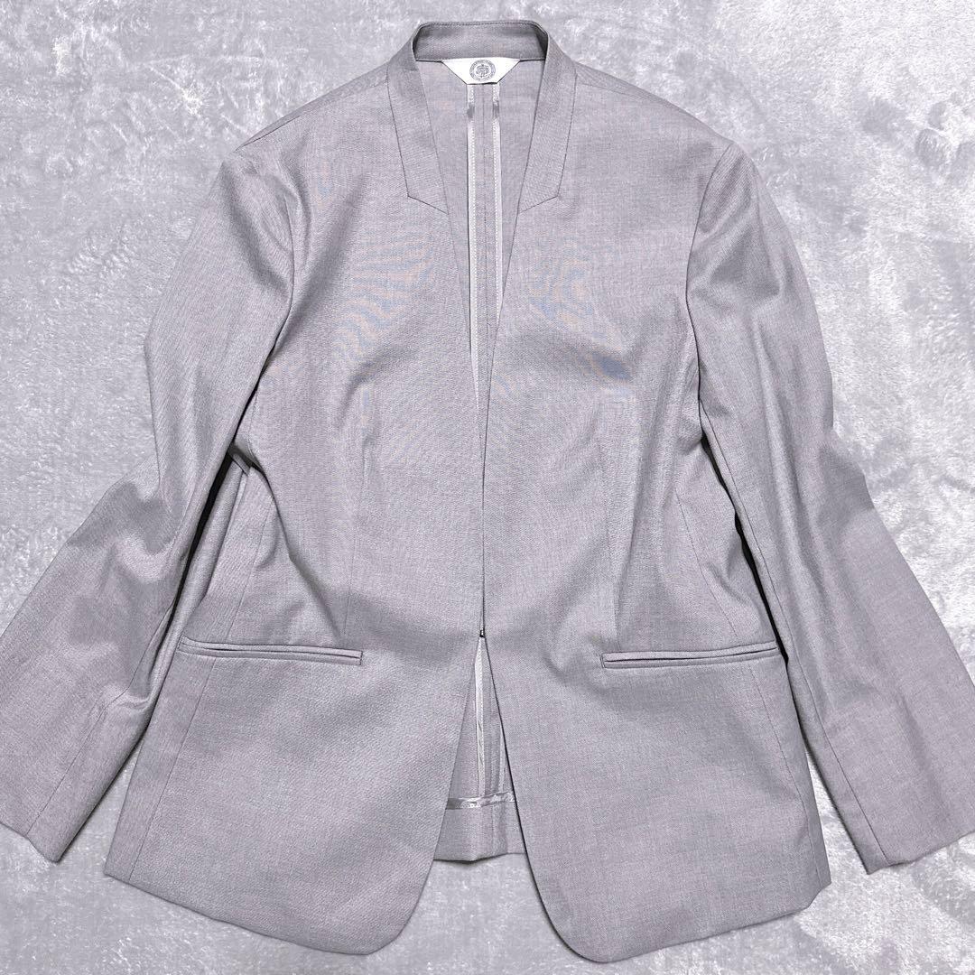 現行【未使用】ジェイプレス セットアップ ノーカラー ワイドパンツ