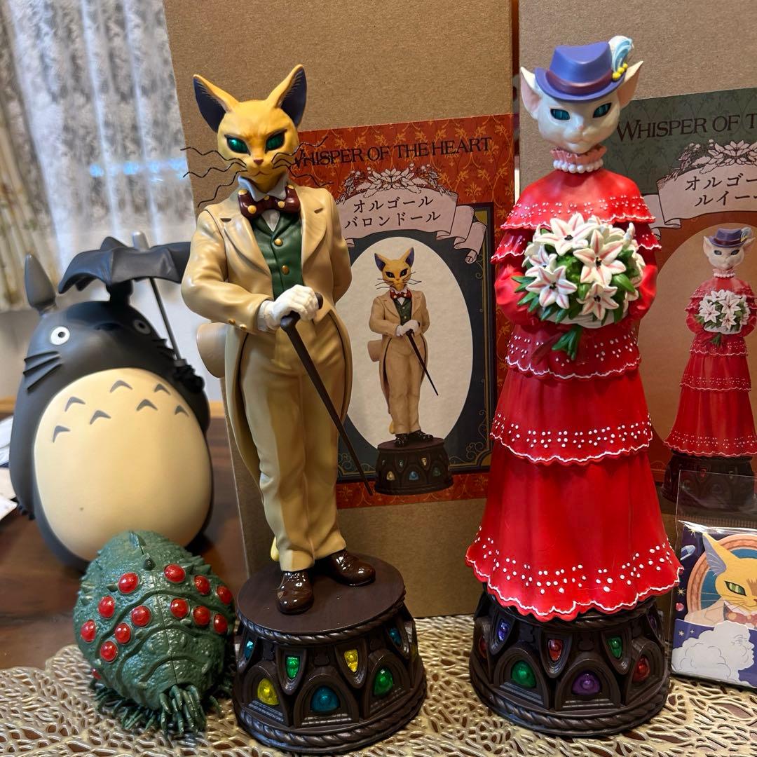 耳をすませば　バロン　ルイーゼ　オルゴール　ジブリ　フィギュア　ドール　2体