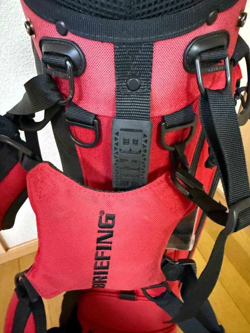 BRIEFING スタンド式ゴルフバッグ RED