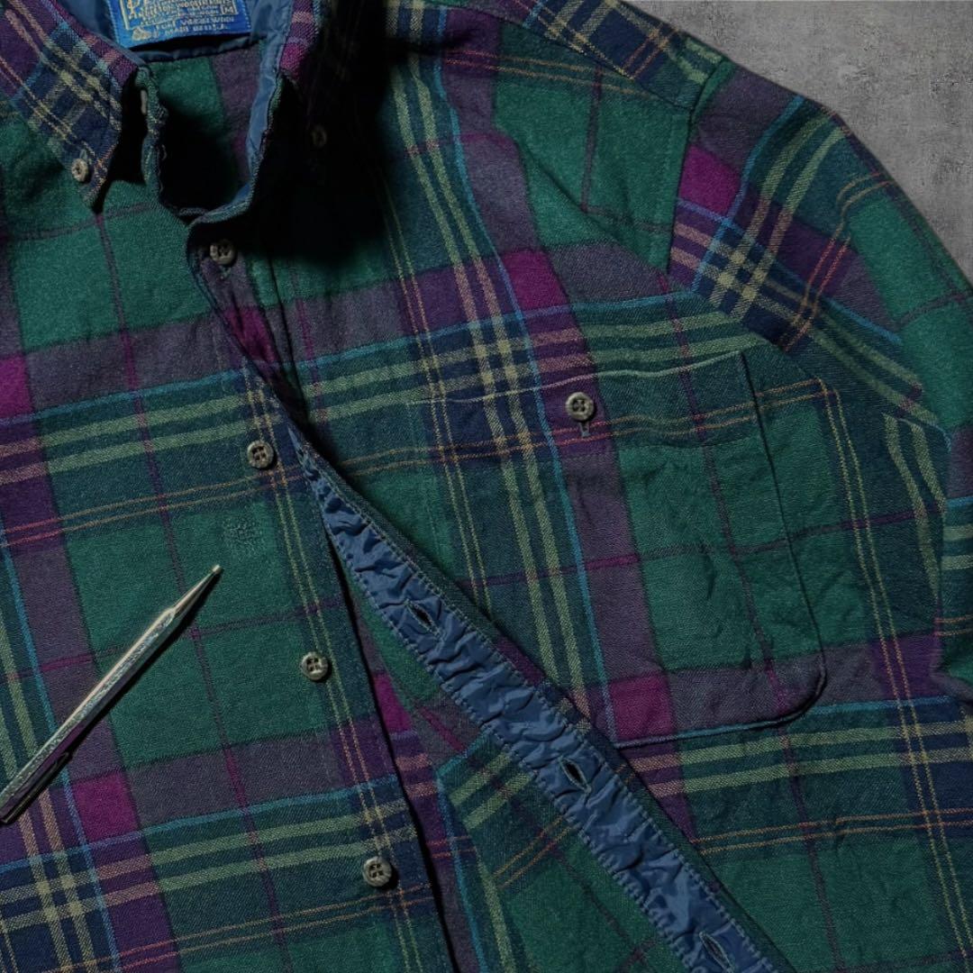 ahopi2214 古着70年代USA製PENDLETONウールシャツエル