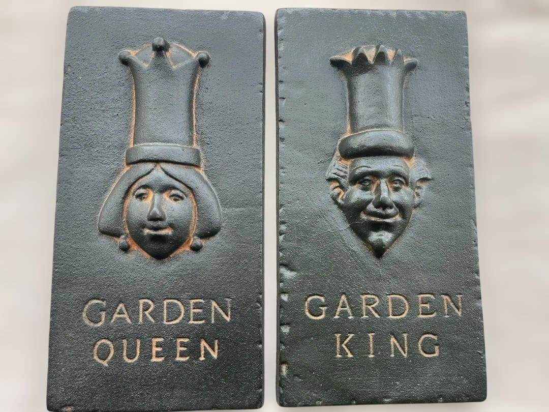✨新品✨️イギリス製【銅板】Garden King & Queen