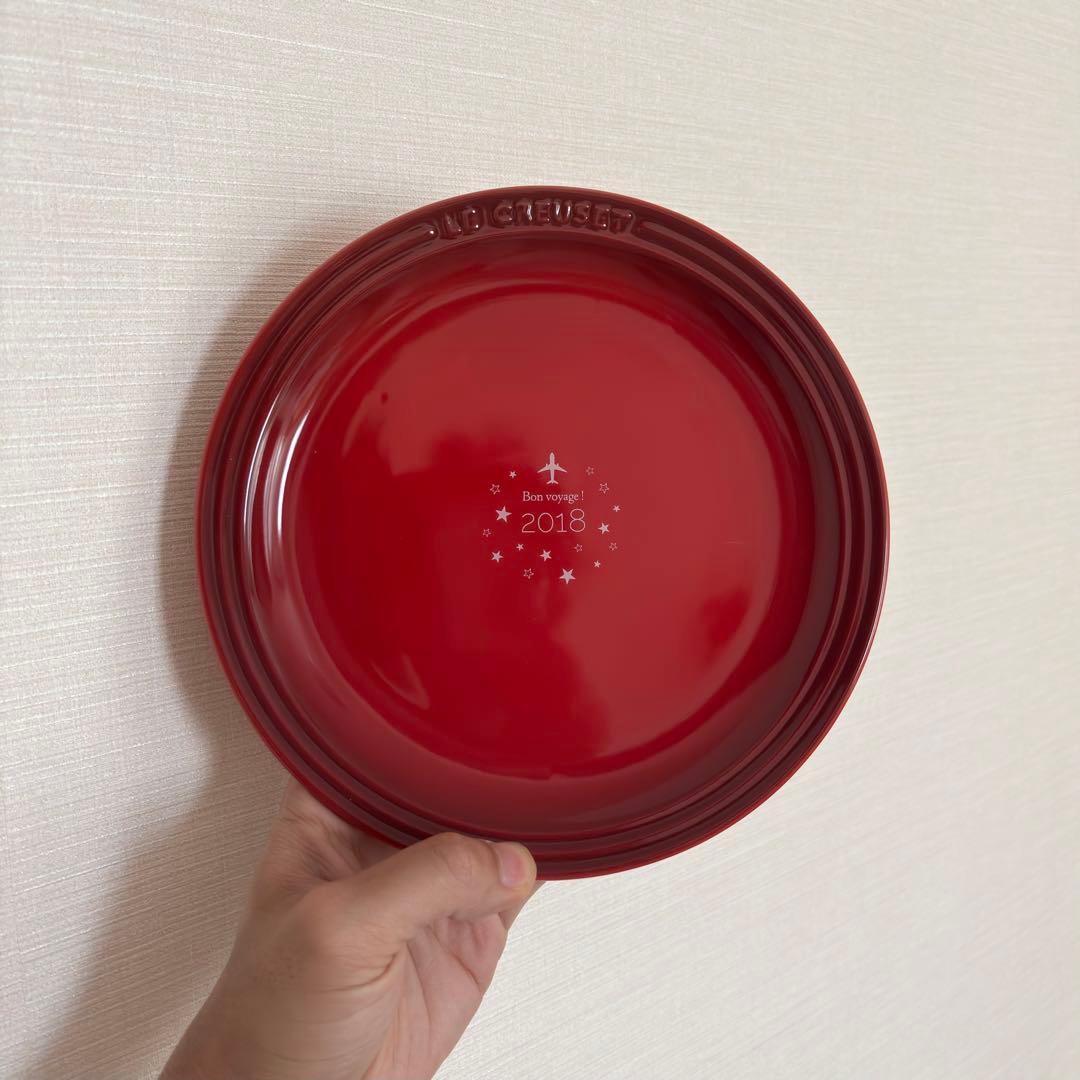 【激レア】LE CREUSET プレート 2018年限定品 紅白 2枚セット