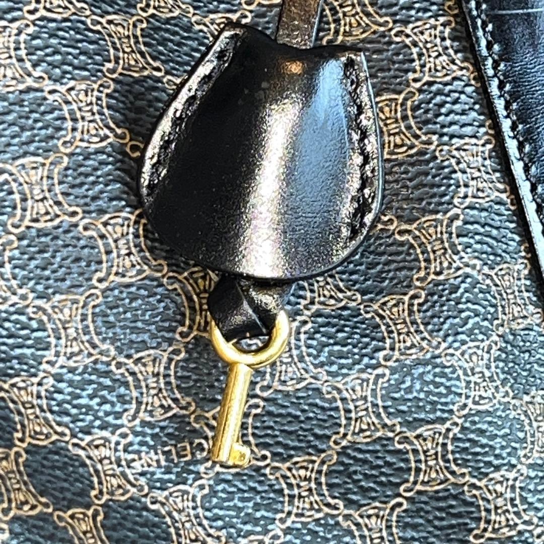 美品 CELINE セリーヌ マカダム ボストンバッグ ヴィンテージ 黒