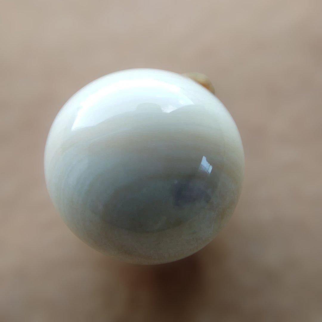 【宮本武蔵さん専用】鯨歯　マッコウクジラ　牙玉ペンダントトップ　13㎜　５個