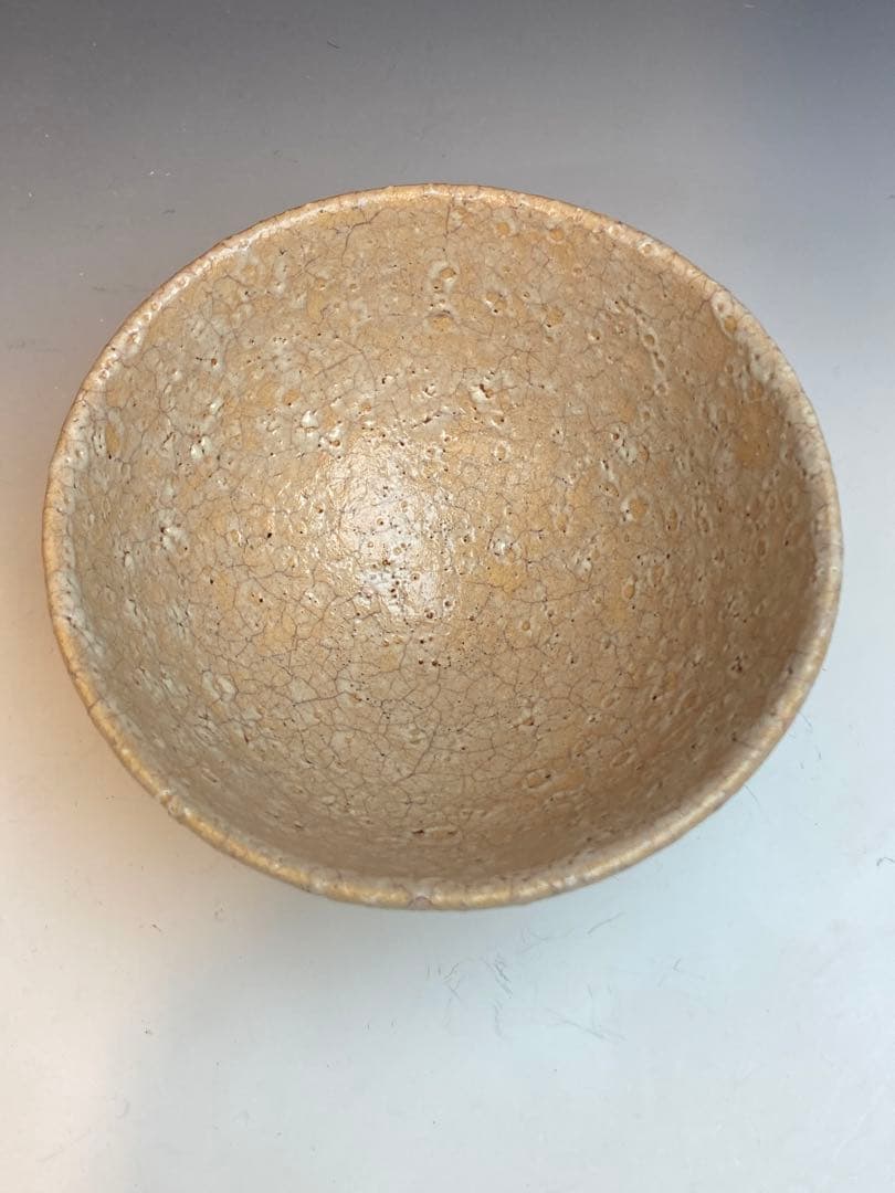 末岡陶五郎 作 萩焼井戸形茶碗 共箱 茶道具