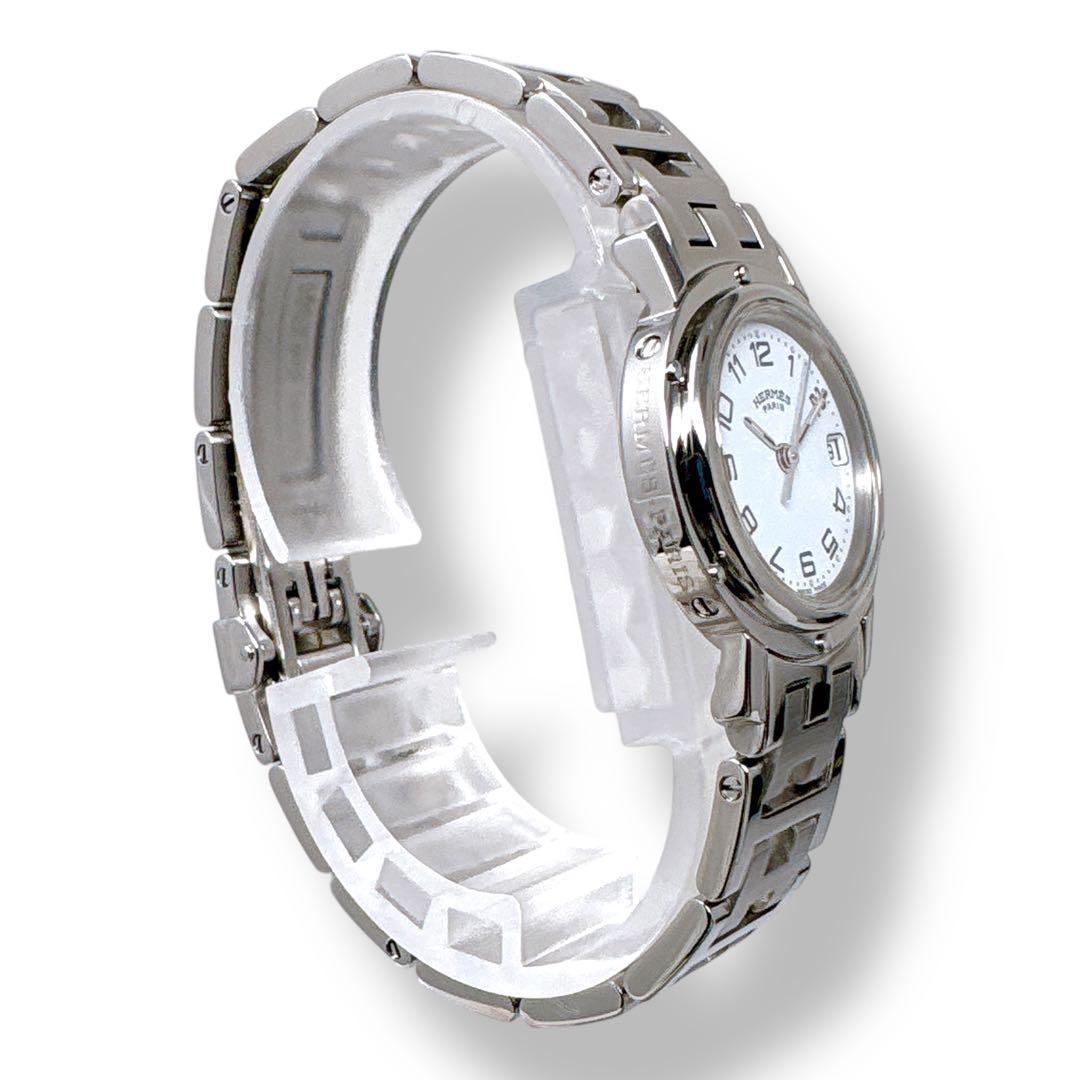 エルメス クリッパー CL4.210 Dバックル ホワイト レディース 腕時計