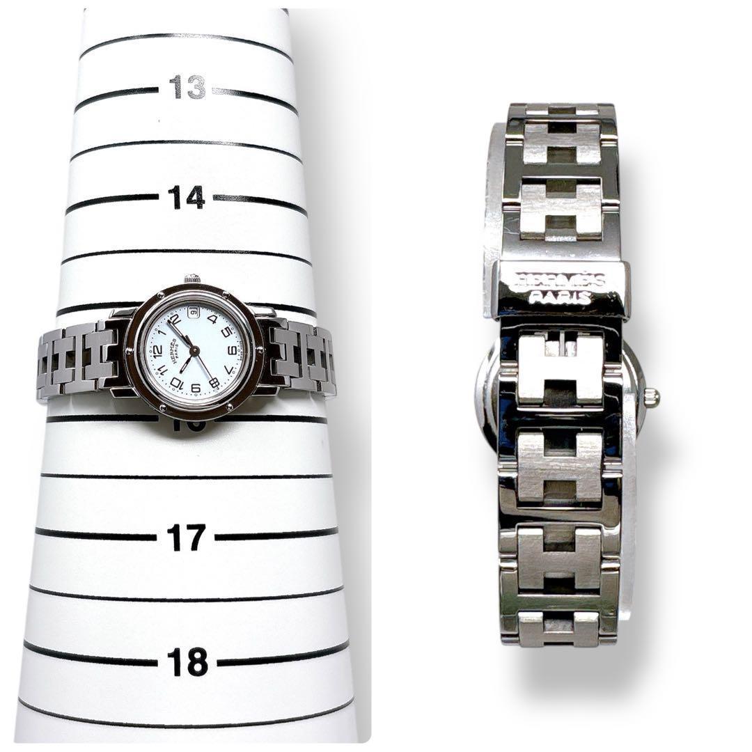 エルメス クリッパー CL4.210 Dバックル ホワイト レディース 腕時計