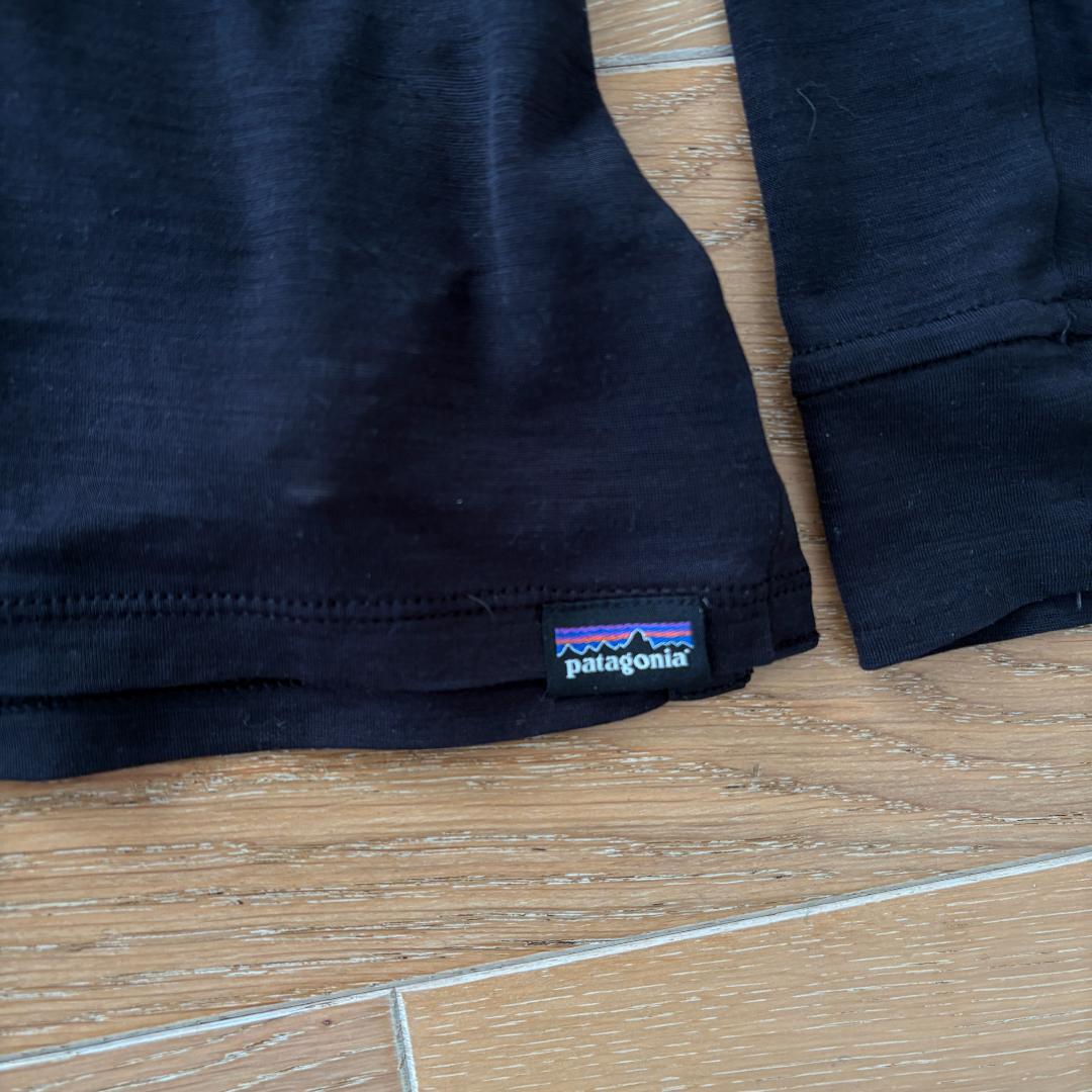 Patagonia キャプリーンクールメリノ ロングスリーブ 黒 メンズ M