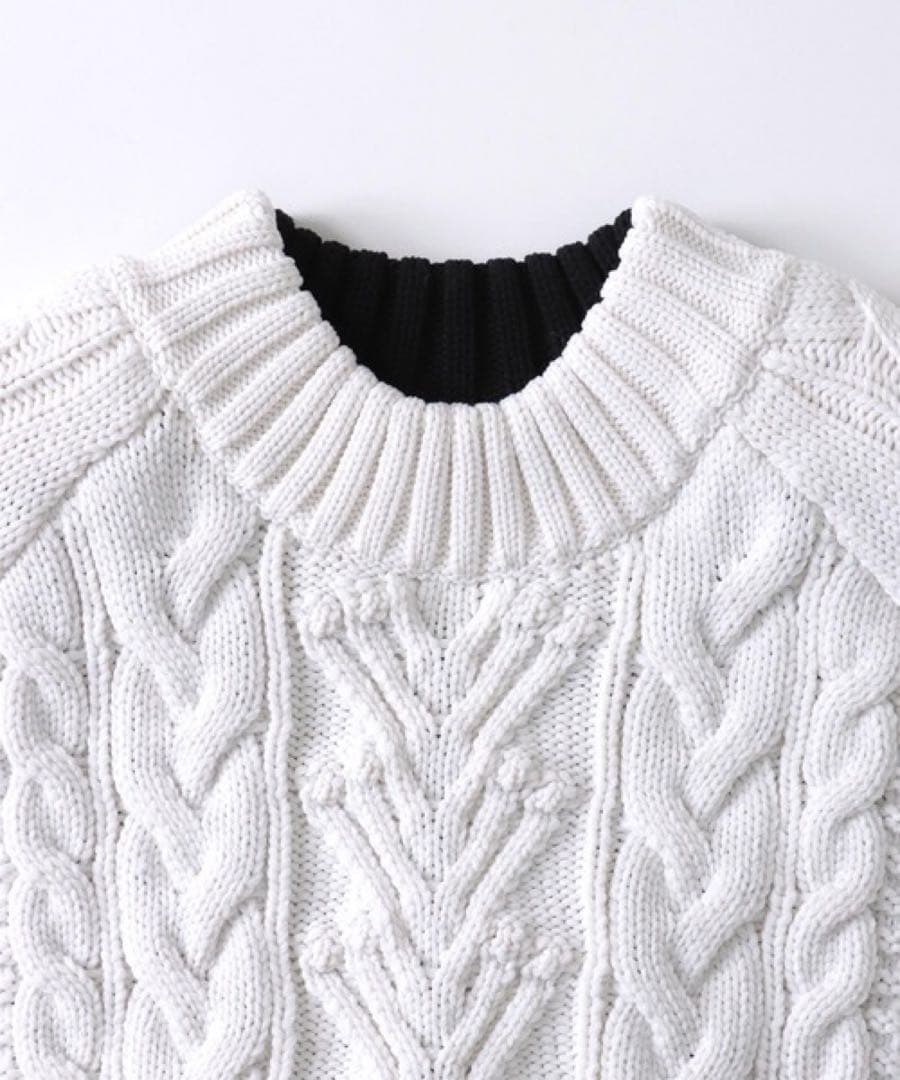 STUMBLY 39,600円バルキーケーブル プルオーバーニット