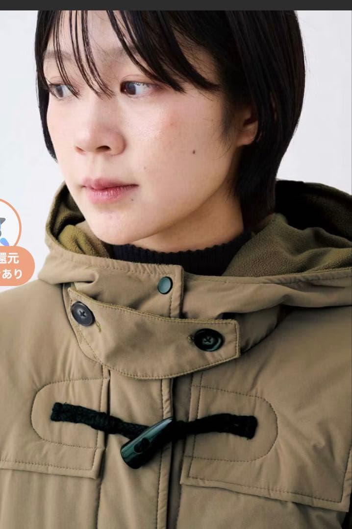 フェリシモ　カーキ ダッフルコート LT