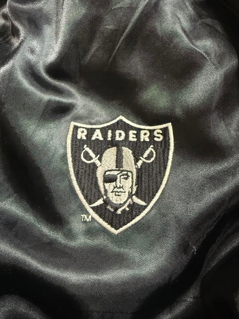 90’s Chalk line RAIDERS レイダース ナイロンスタジャン