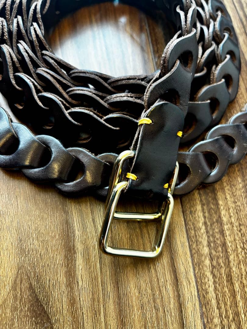 m’s braque × il micio バゲッタレザー フルハンドベルト