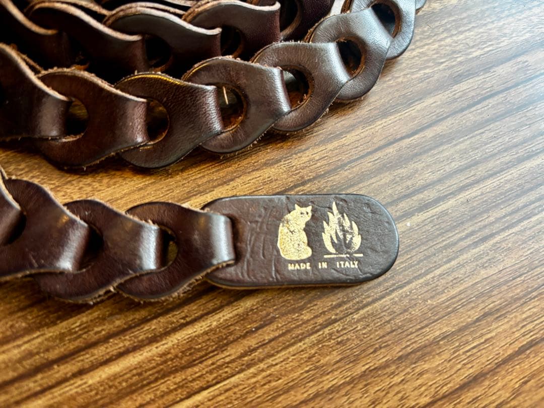 m’s braque × il micio バゲッタレザー フルハンドベルト