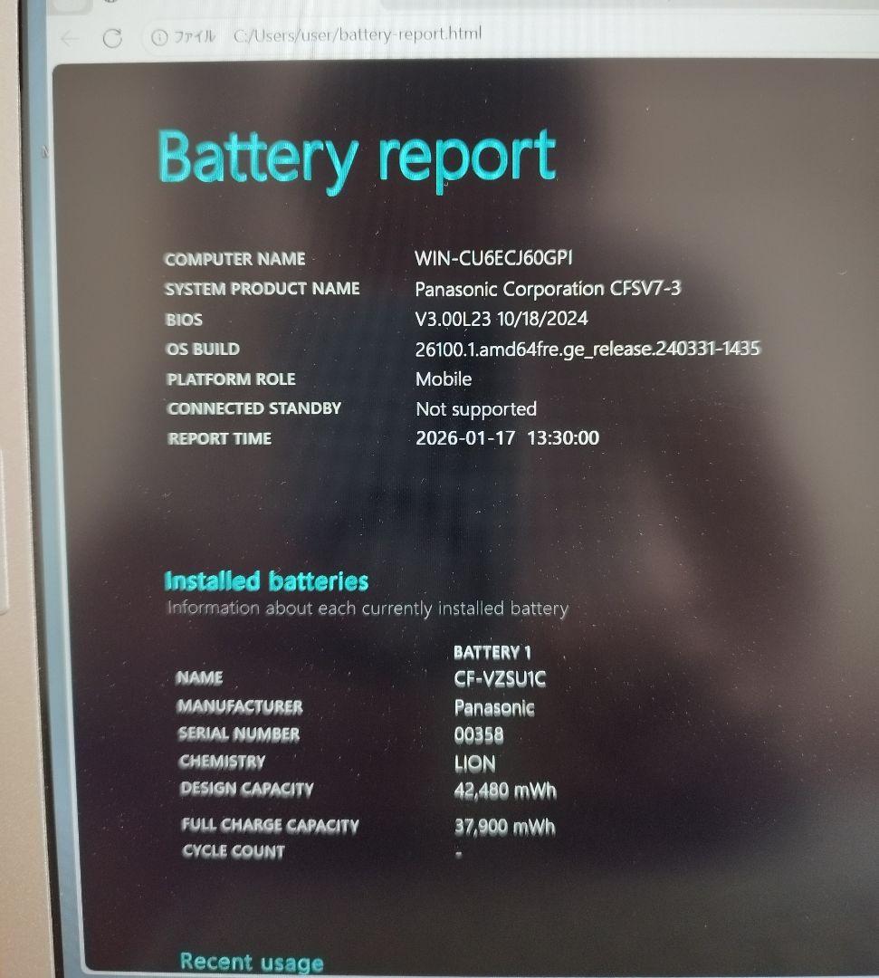 ★レッツノート CF-SV7 i5/8GB/256GB/office付き永続版