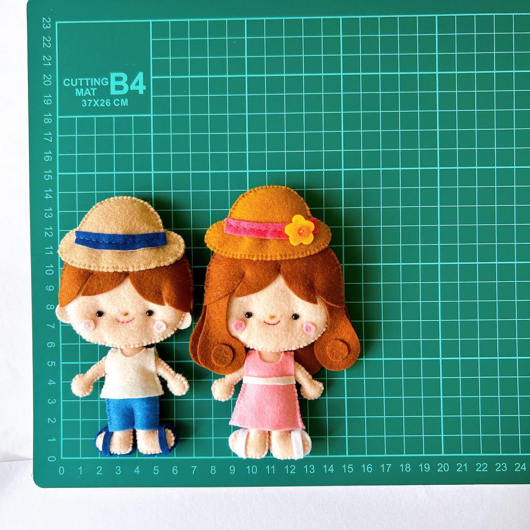 花火と夏祭りのマグネット式タペストリー【フェルトリース】