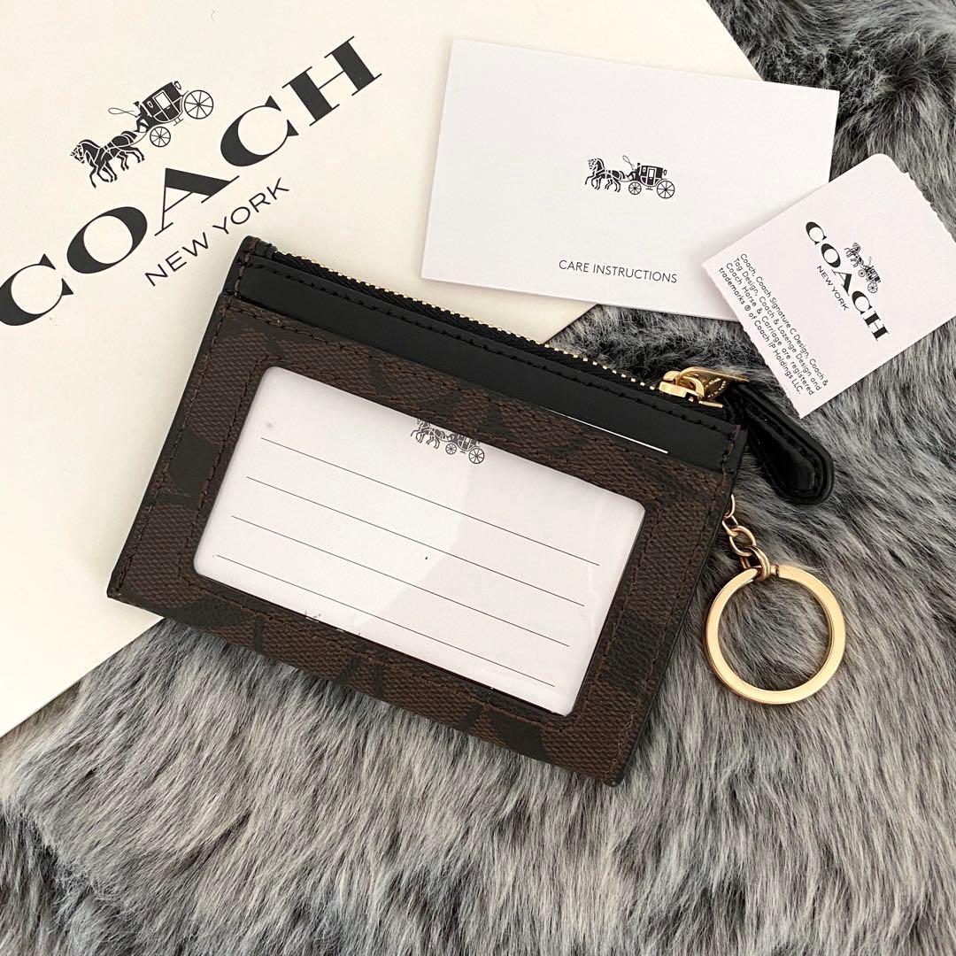 新品☆COACH (コーチ) ケース　メンズ　ブラウン シグネチャー