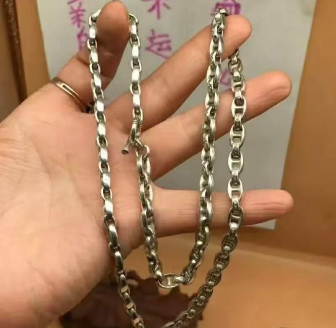 【希少レア】シルバーネックレスS925ネックレス　925 刻印　ヴィンテージ