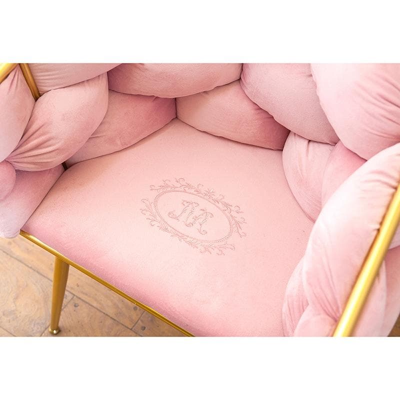 ★フラッフィーチェア マーヴェラス スツール ベルベット 家具 腰掛 ピンク