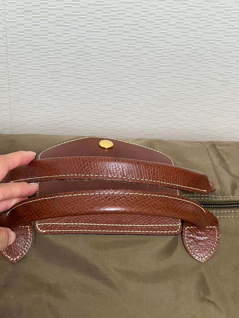 ロンシャン　ル プリアージュ　 L トラベルバッグ　カーキ