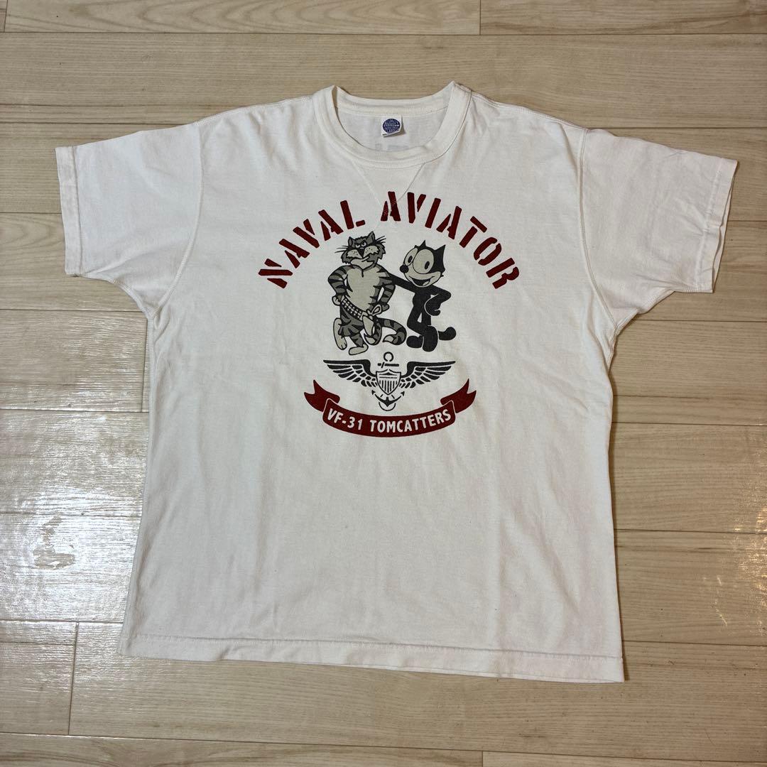 トイズマッコイ　バックプリントTシャツ　フェリックス ザキャット